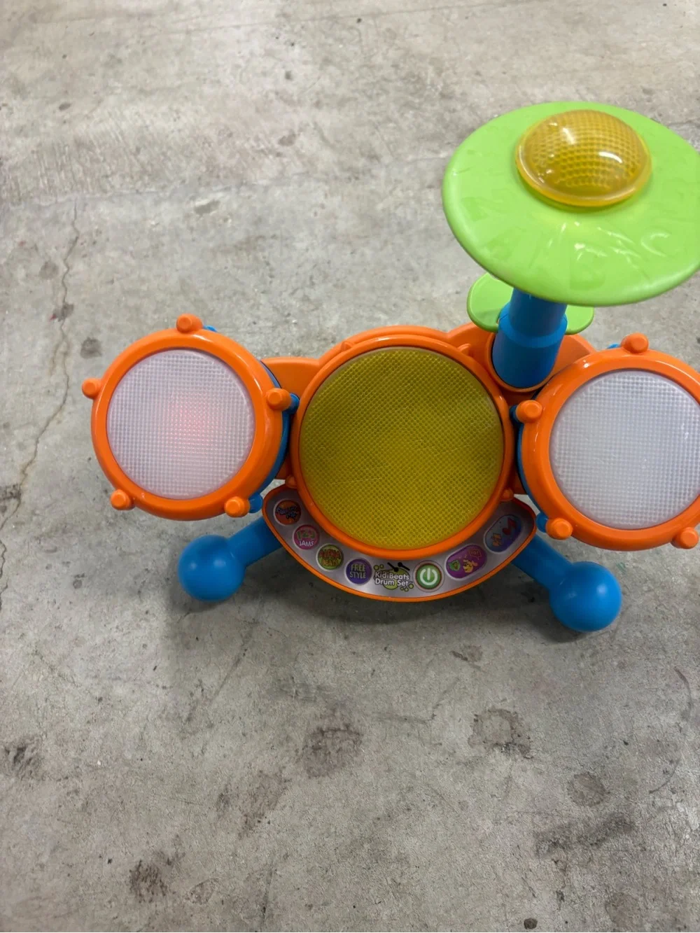 VTech KidiBeats Drum Set Musical Toy, Music Theme, Multicolor, Age 2+